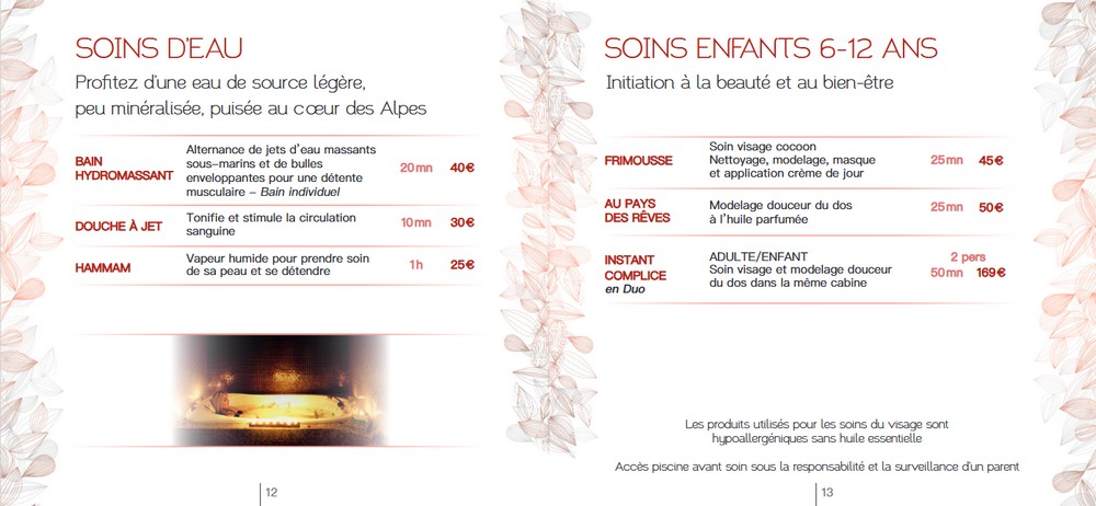 Soins du corps Excellence Spa Ax'Hôtel Chorges